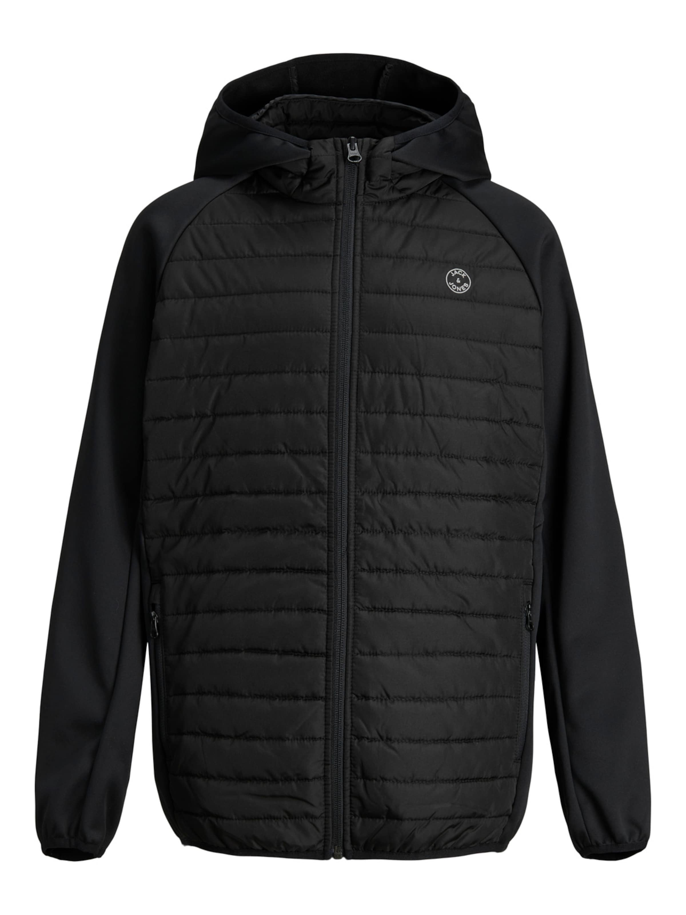 Jack & Jones Junior - Chaqueta de entretiempo 'JJEMulti' en negro: frente