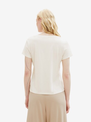 T-shirt TOM TAILOR DENIM en blanc