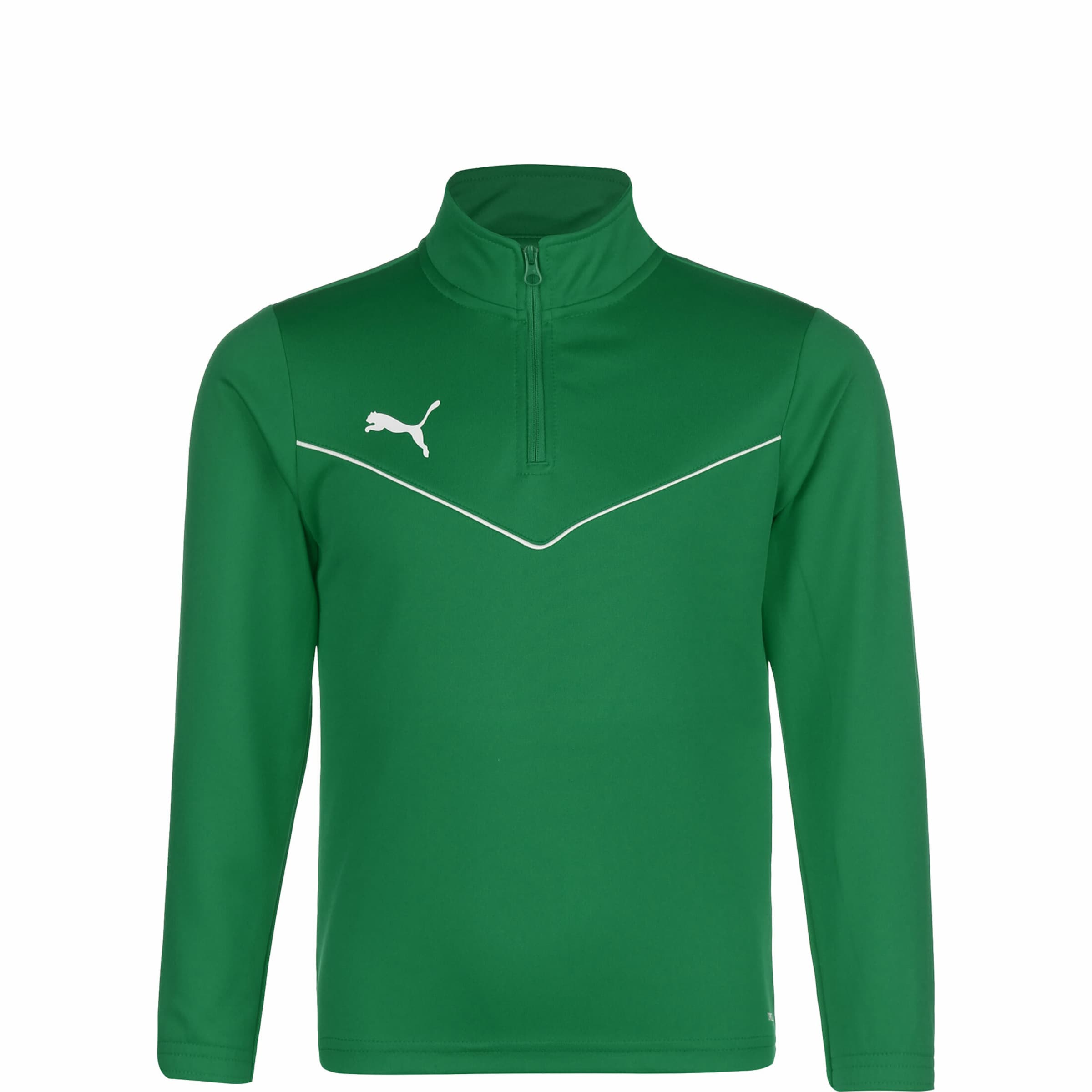 PUMA Athletic Sweatshirt 'TeamRise' in Green: front