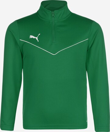 PUMA Sportief sweatshirt 'TeamRise' in Groen: voorkant