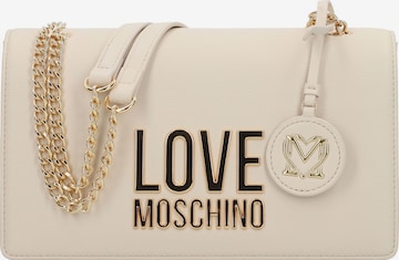 Love Moschino Schultertasche in Beige: predná strana