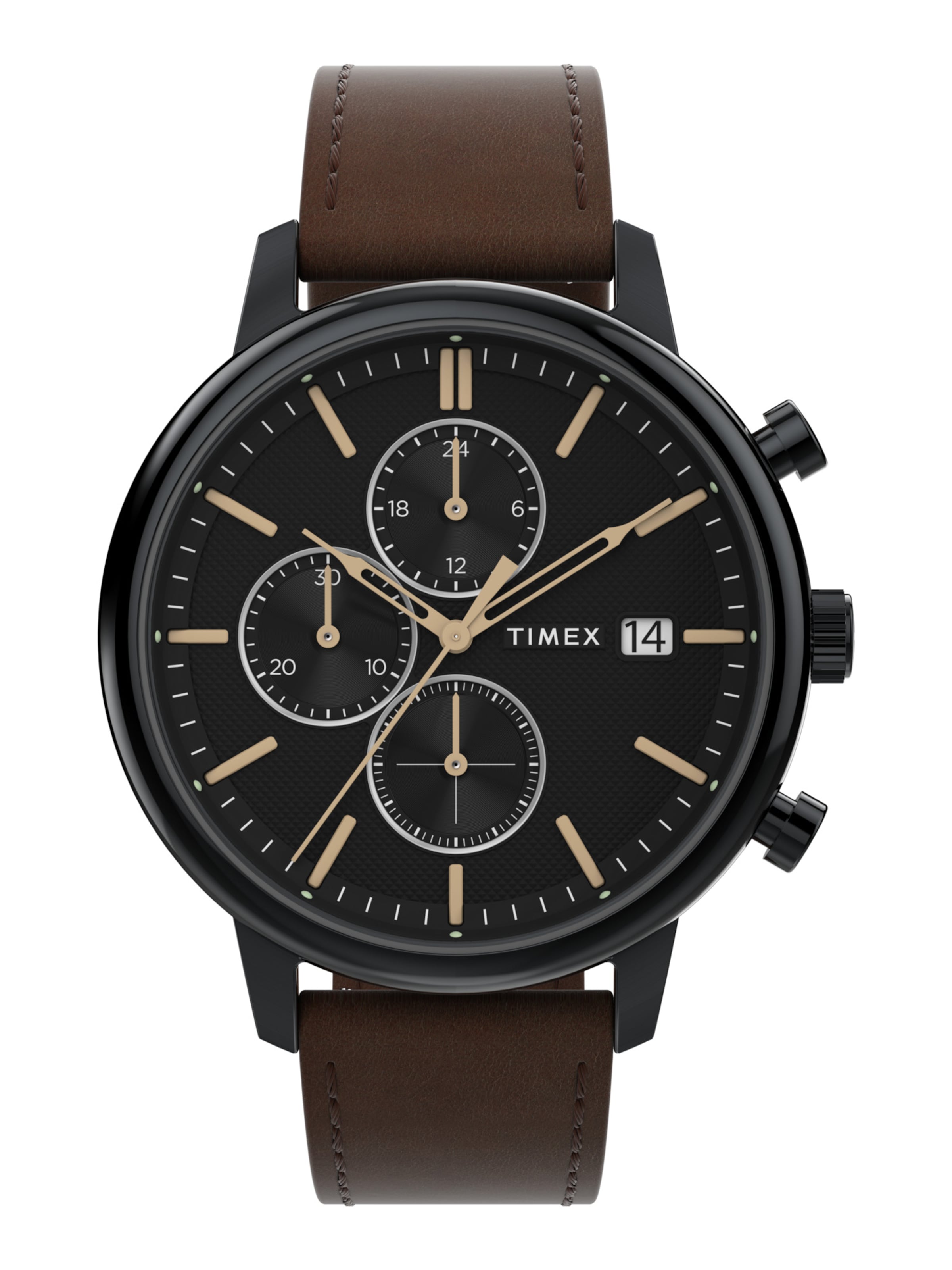 TIMEX Analogt ur 'Chicago' i sort: forside