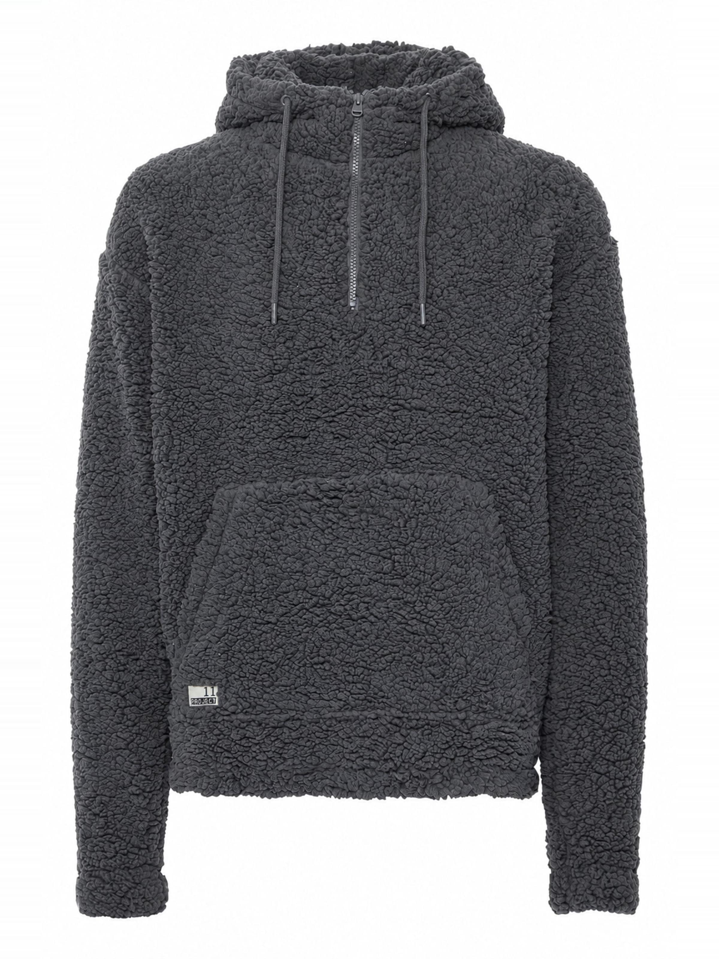 11 Project Pullover in Grau: Vorderseite