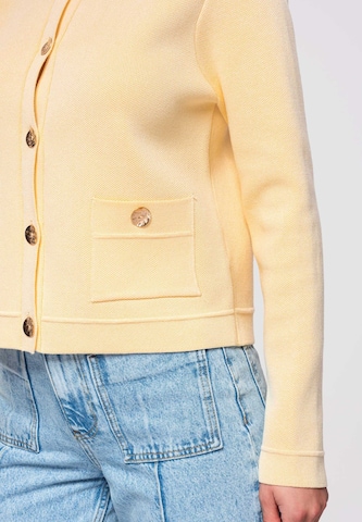 Ombre Strickjacke 'OW-SWCD-0103' in Gelb