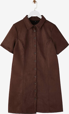 Trendyol Curve Kleid in Braun: Vorderseite