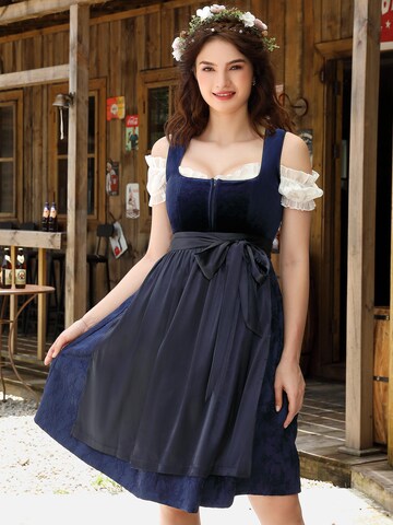 Yesfashion Dirndl in Blue