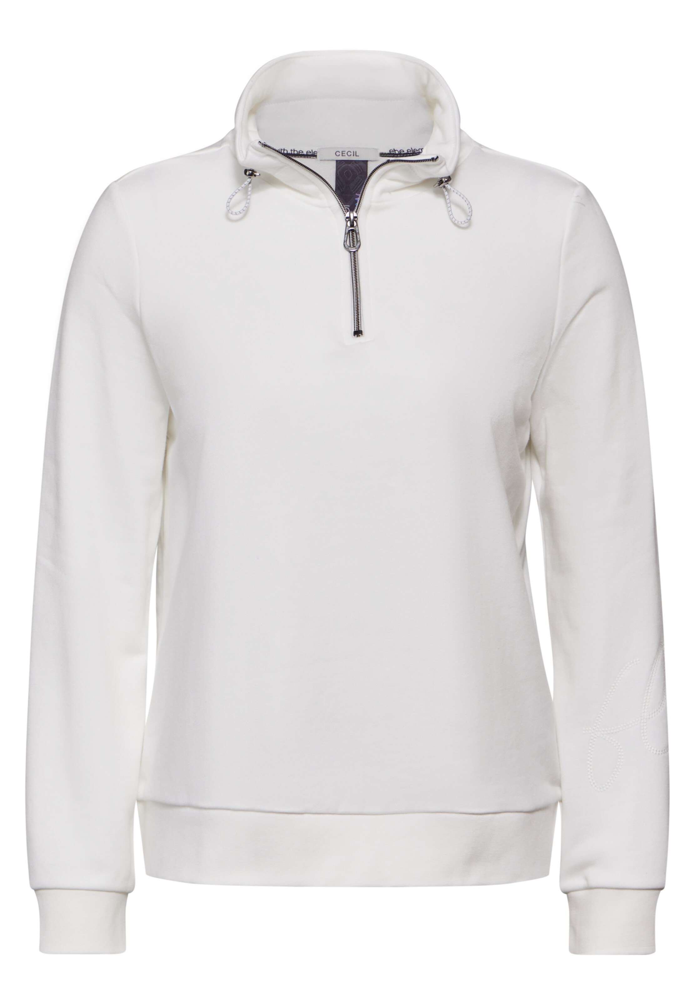 CECIL Sweatshirt in Weiß: Vorderseite