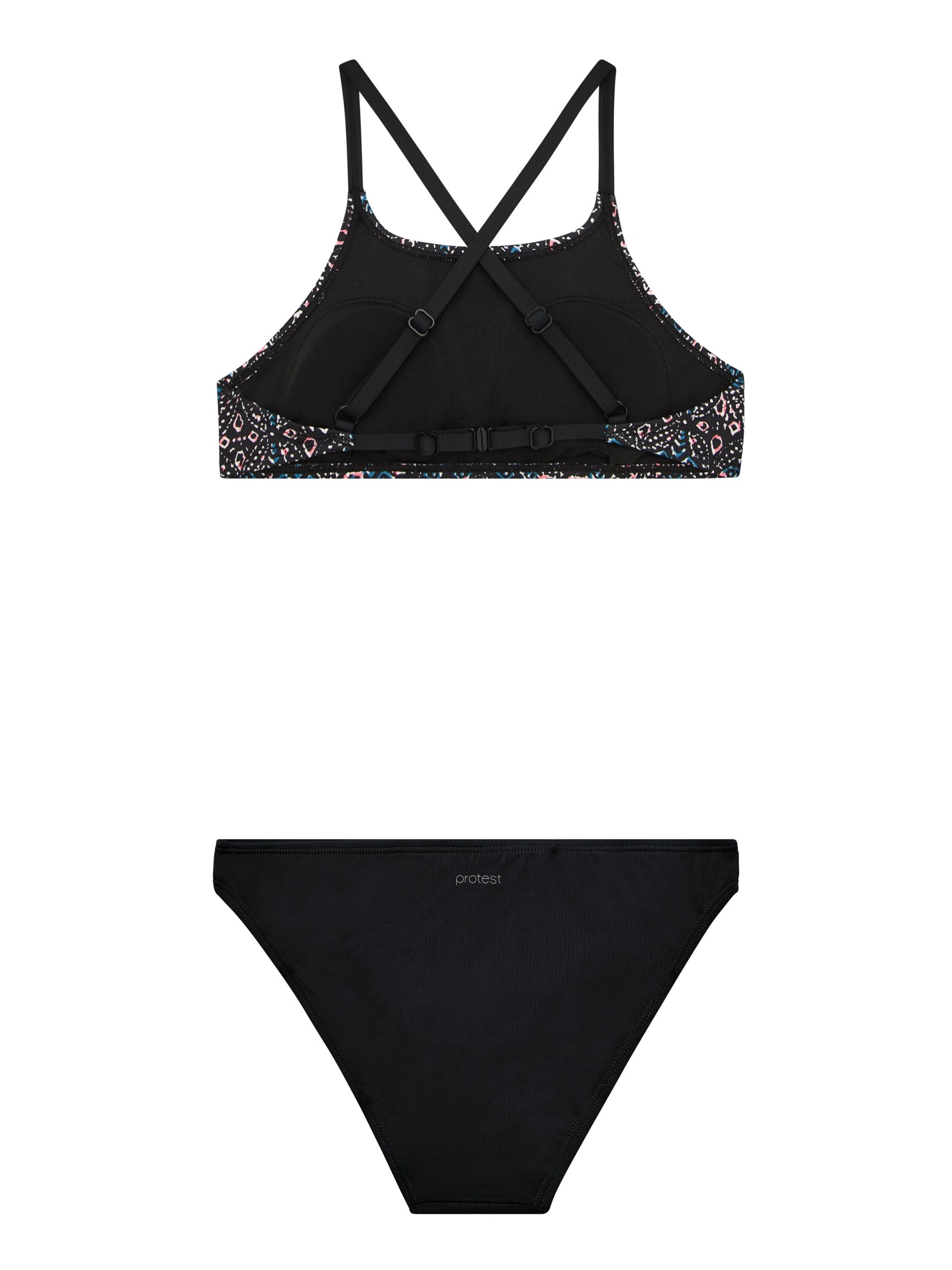 PROTEST Bustier Bikini 'PRTSyl JR' in Zwart