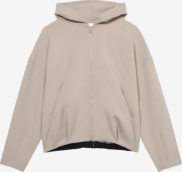 NIKE Sportssweatjakke i beige: forside