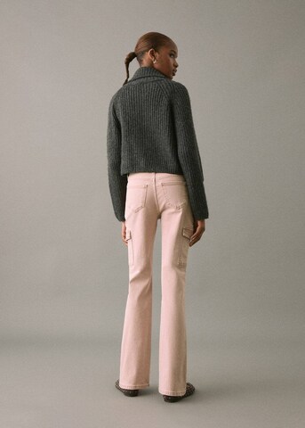 MANGO TEEN Boot cut Jeans in Pink