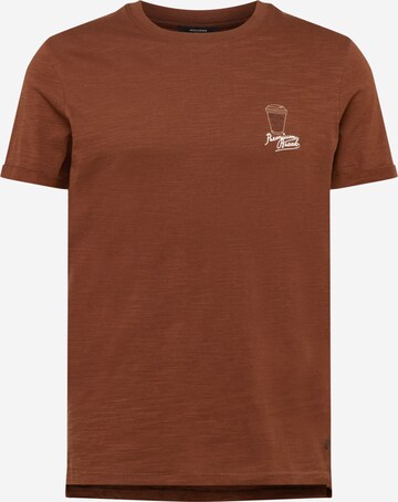 JACK & JONES Shirt 'TROPIC' in Brown: front