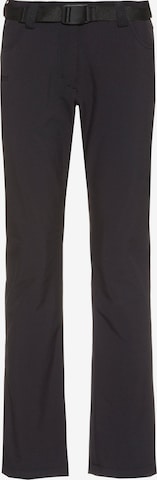 Maier Sports Flared Outdoor Pants 'Perlit' in Black: front
