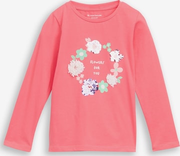 TOM TAILOR Shirt in Roze: voorkant