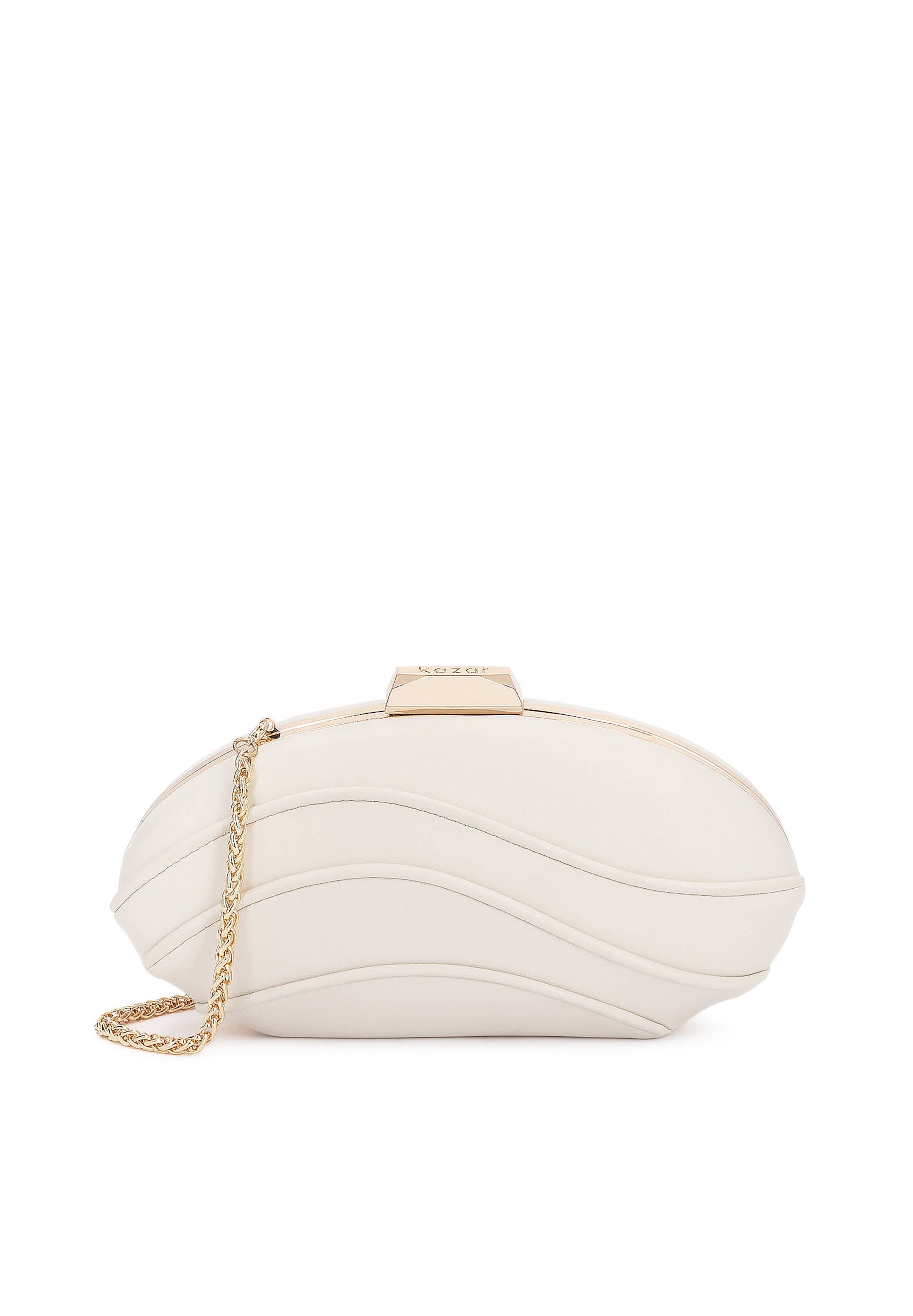 Pochette Kazar en blanc : devant