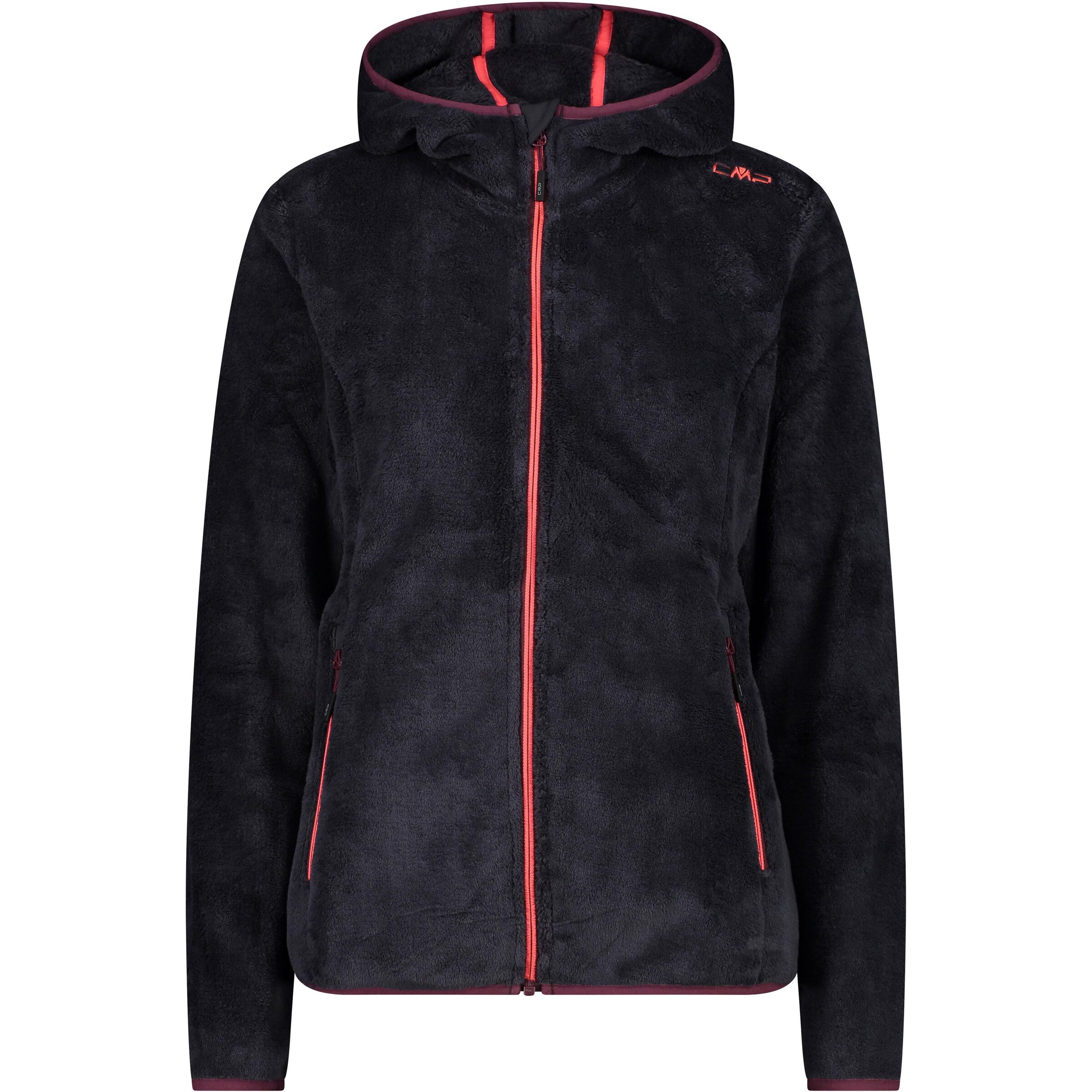 CMP Athletic Fleece Jacket in Grey: front