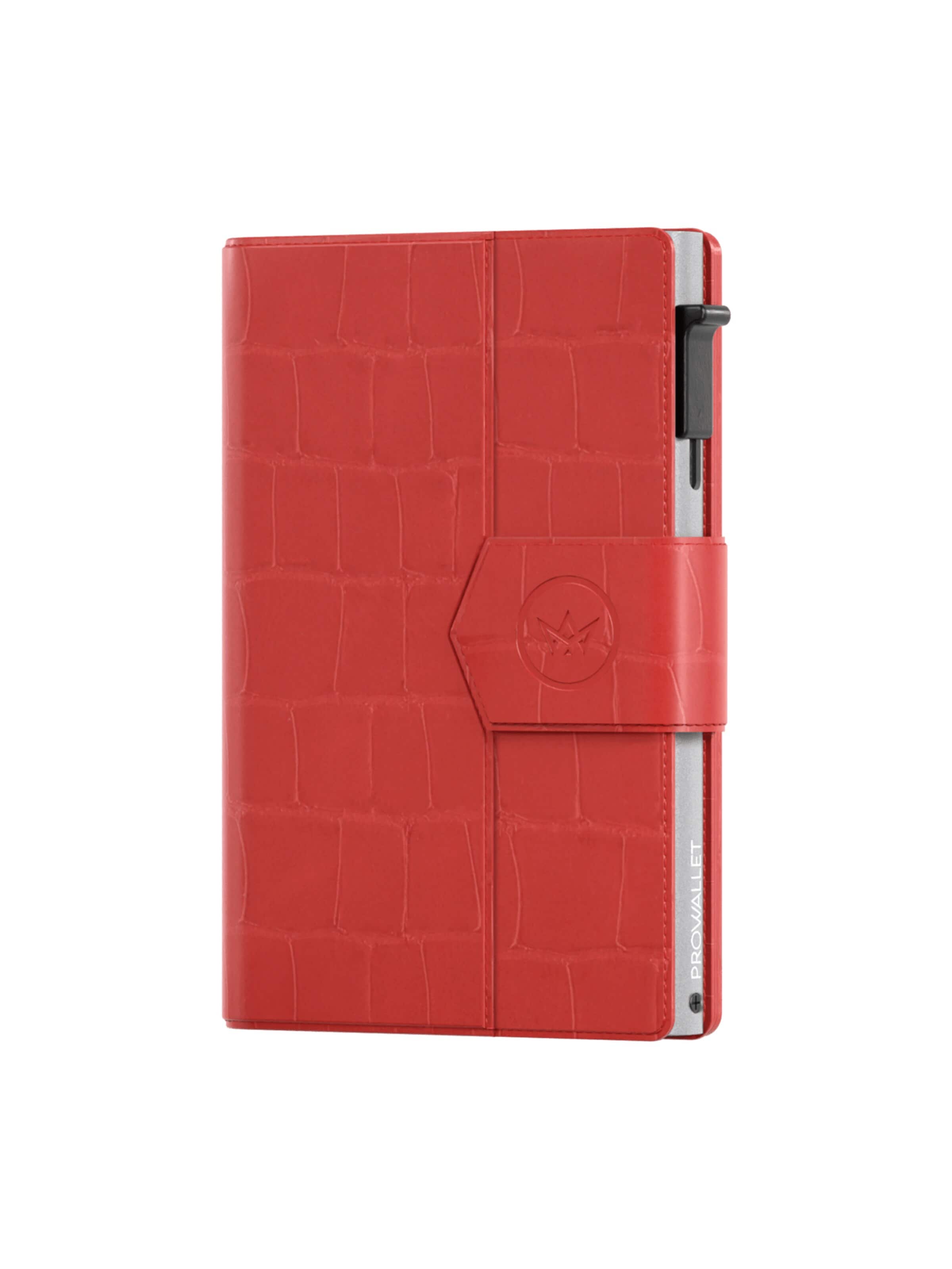 Prowallet Wallet 'Pasjeshouder Plus Croco' in Red