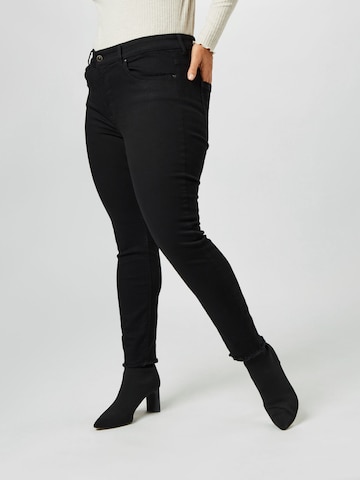 ONLY Carmakoma Skinny Jeans 'Carwilly' in Black: front