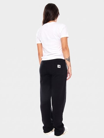 Baggy Pantaloni 'W' CASSIE SWEAT PANT BLACK / SILVER' di Carhartt WIP in nero
