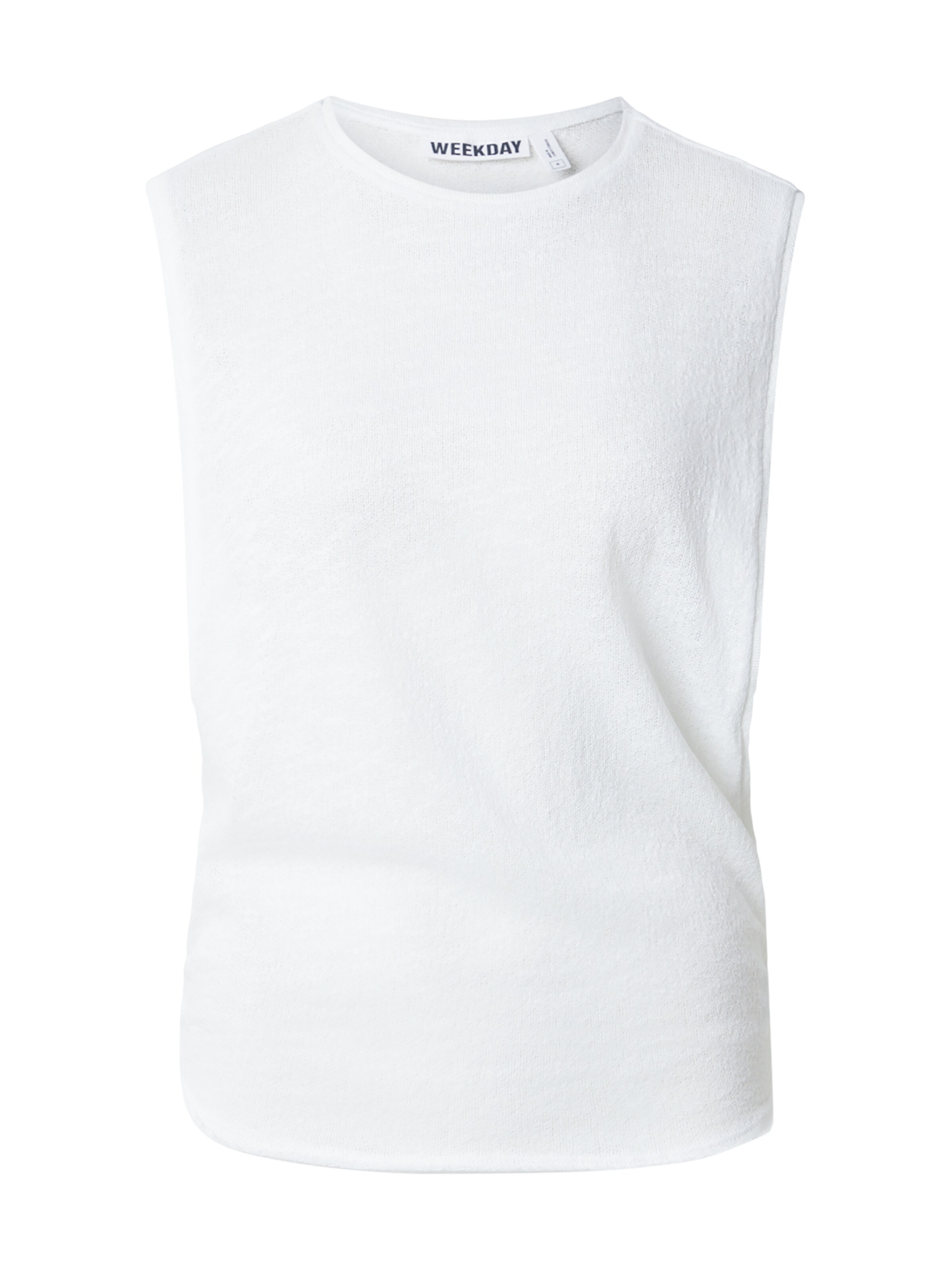 WEEKDAY - Top de punto 'Sarah' en blanco: frente