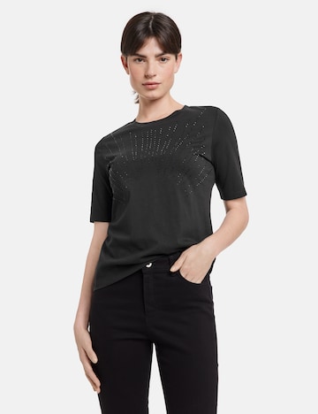 TAIFUN Majica | črna barva: sprednja stran