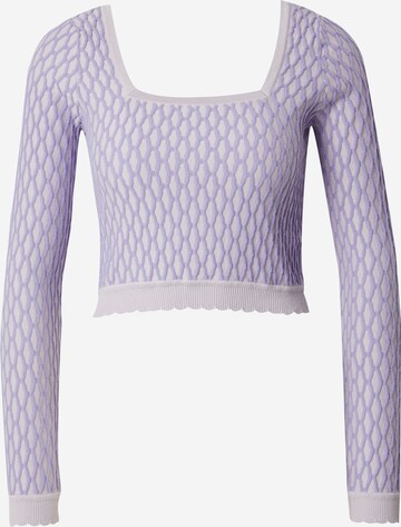 florence by mills exclusive for ABOUT YOU Sweater 'Gleeful' in Purple: front