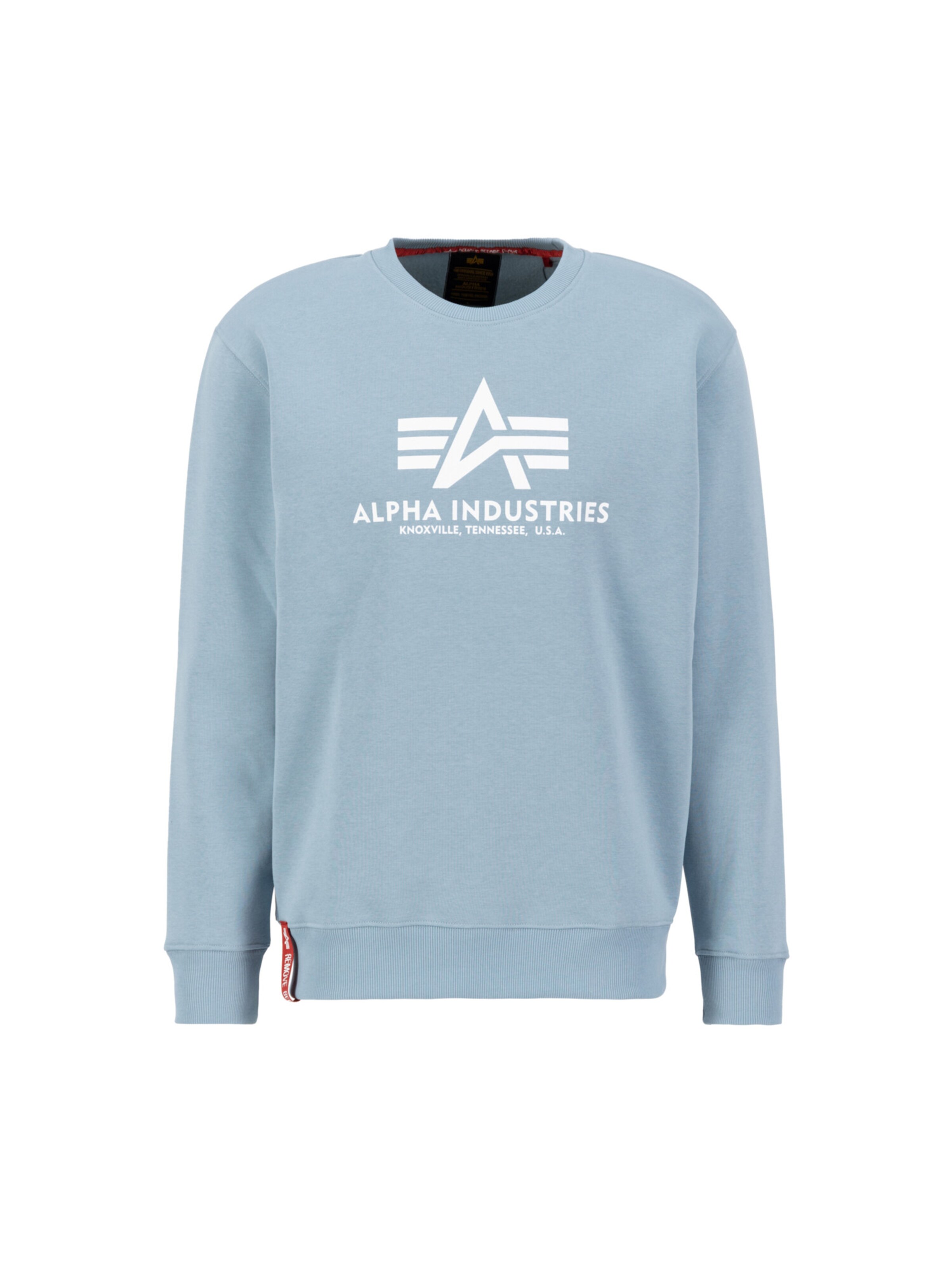 ALPHA INDUSTRIES Sweatshirt 'Basic Logo' in Blue: front