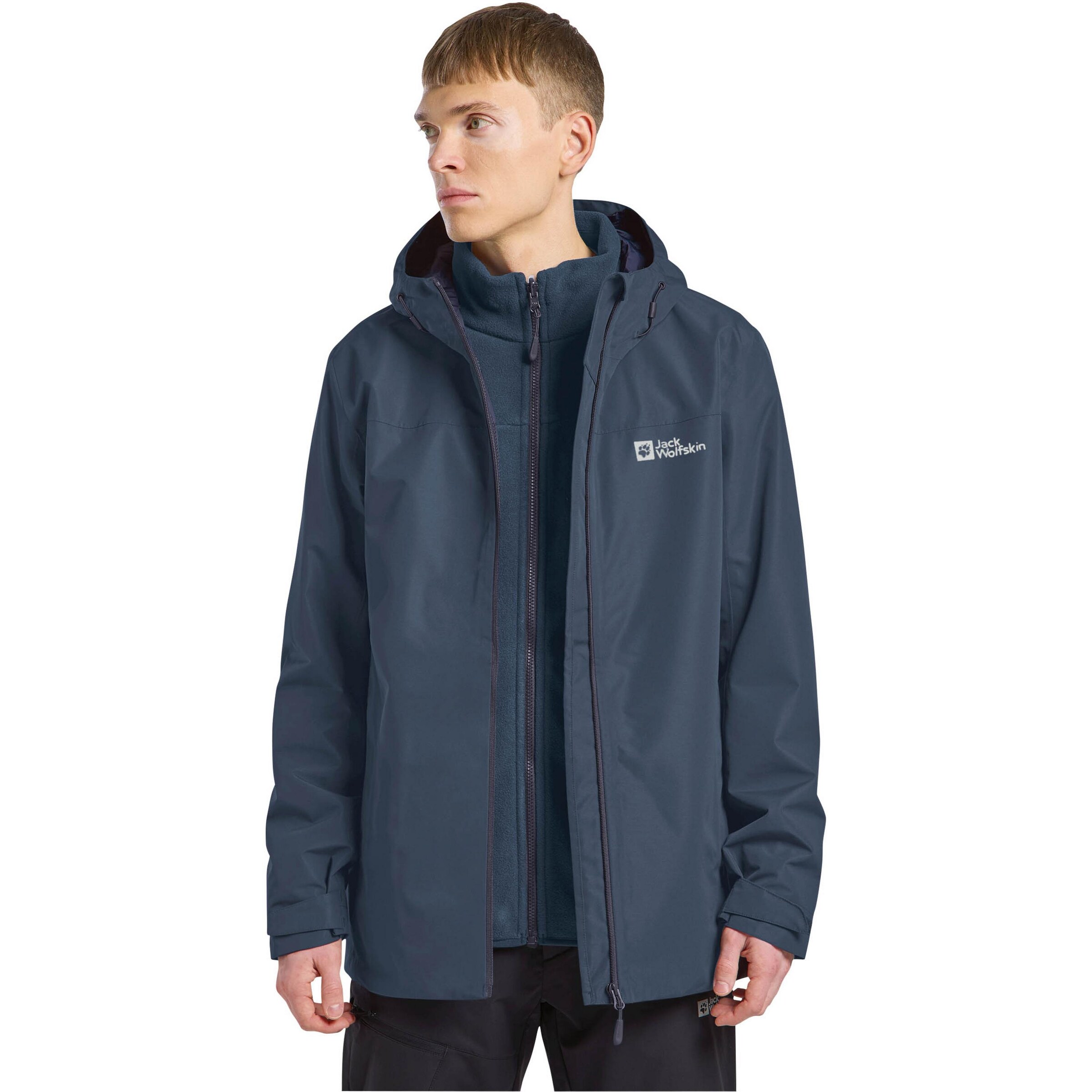 JACK WOLFSKIN Outdoor jacket 'Taubenberg' in Blue: front