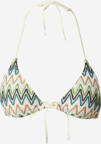 BeckSöndergaard Triangle Bikini Top 'Amber' in White: front