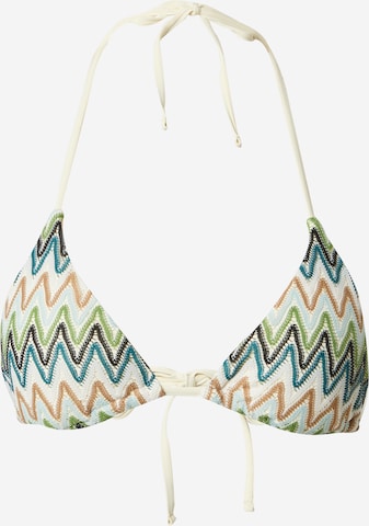 BeckSöndergaard Triangle Bikini Top 'Amber' in White: front