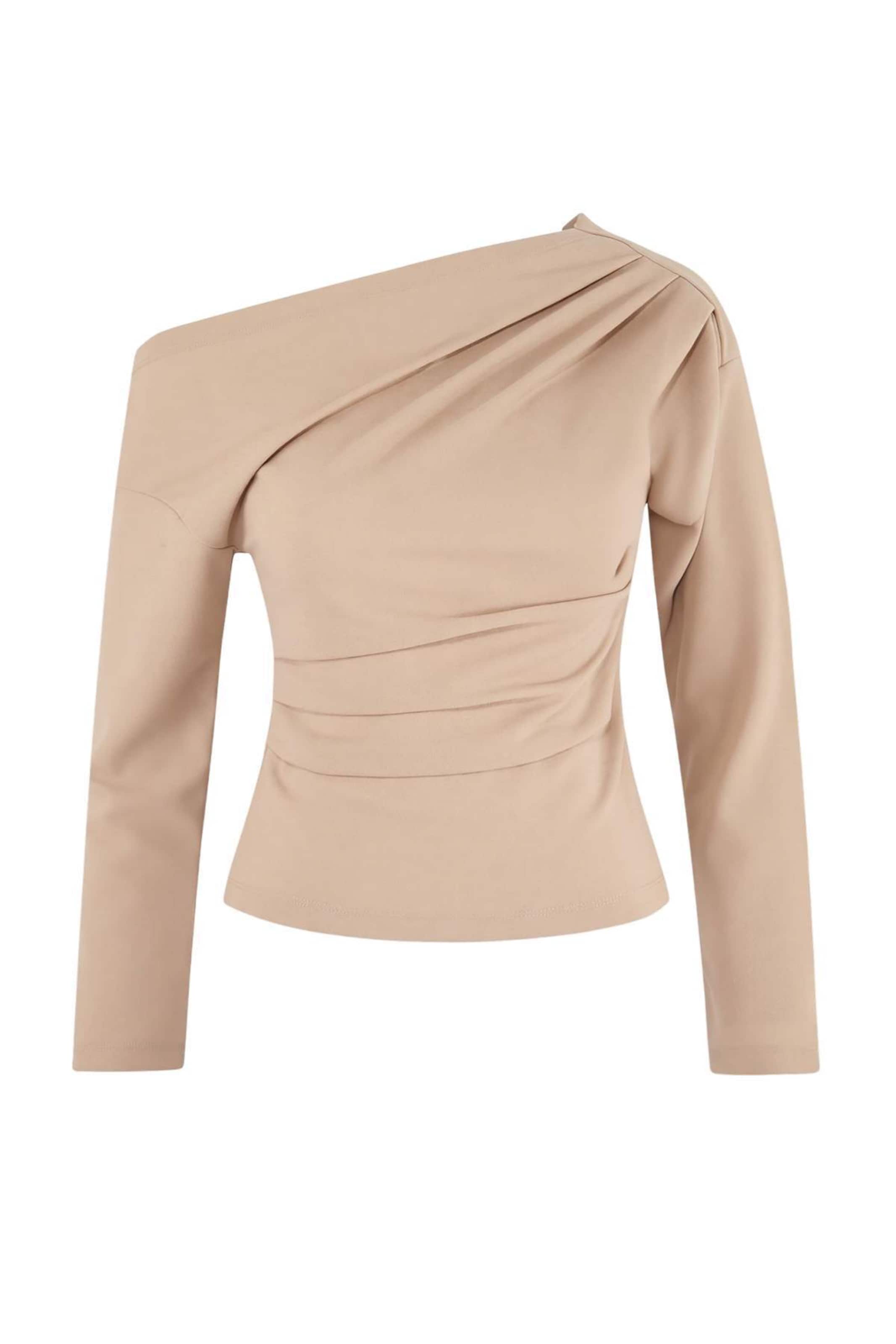 Trendyol Shirt in Beige: voorkant
