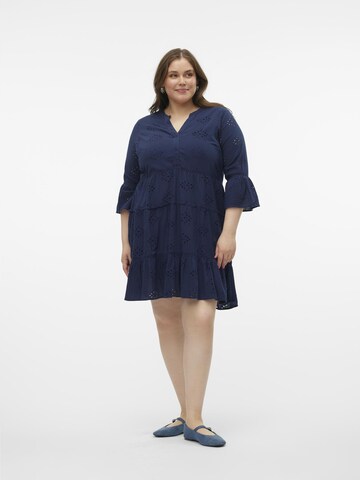 Vero Moda Curve Jurk 'DICTHE' in Blauw