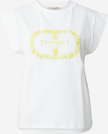 T-shirt Twinset en blanc : devant