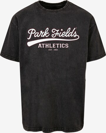 Merchcode Shirt 'Park Fields - Sixty One' in Zwart: voorkant