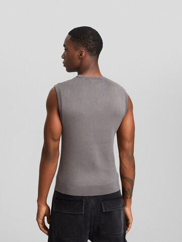 Bershka Sweater Vest in Grey