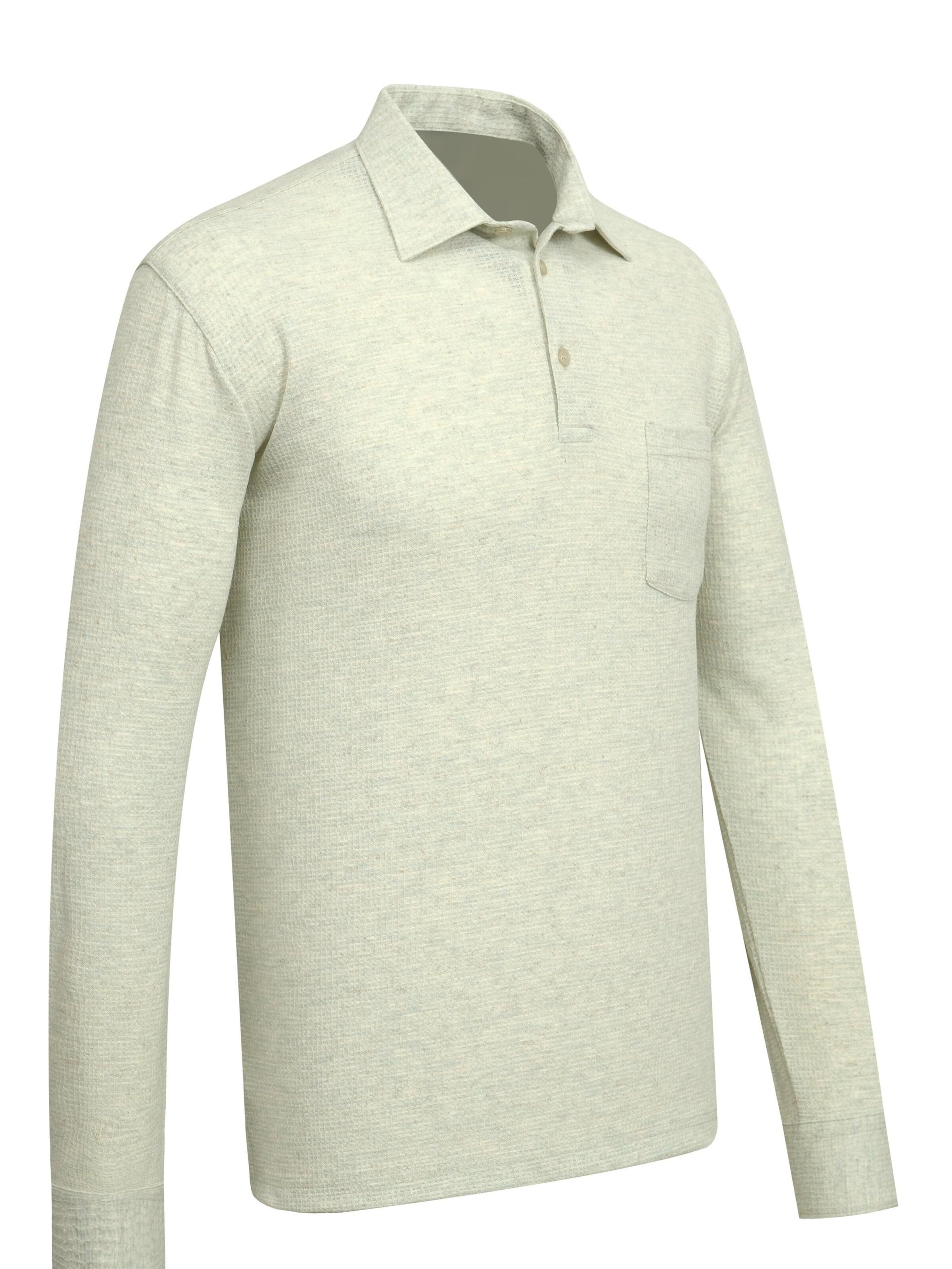 Cizgi Triko Shirt‌‌‌‌‌‌ in Grün