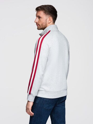 Ombre - Sudadera con cremallera en gris