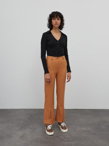 EDITED Flared Pants 'Emery' in Brown