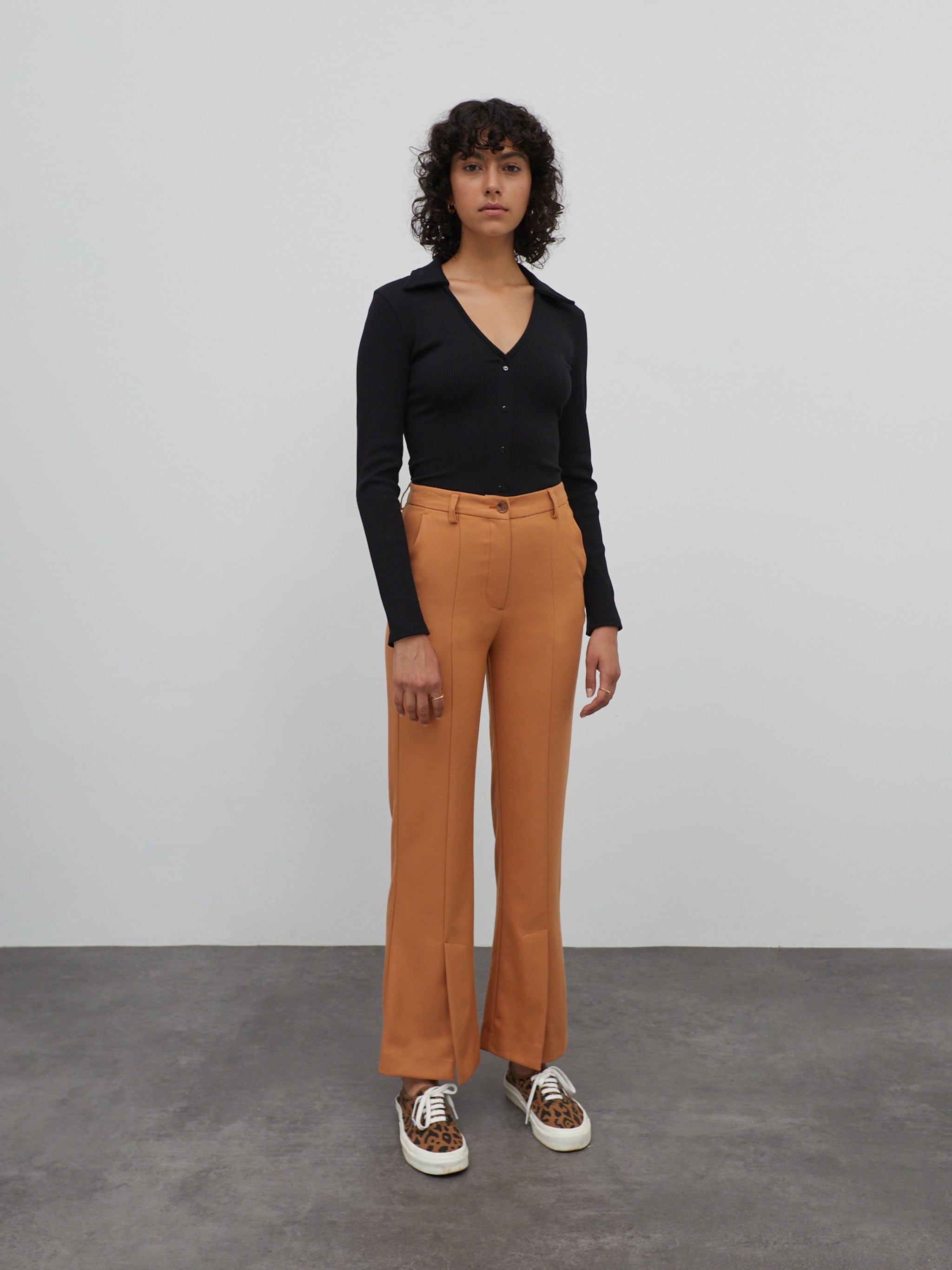 EDITED Producten Broek 'Emery' Cognac