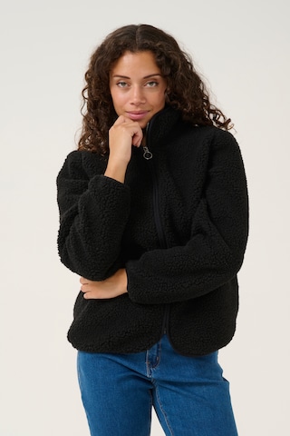 Love Copenhagen Fleece jas 'Vigga' in Zwart: voorkant