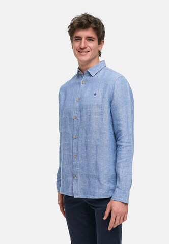 Kronstadt Regular fit Overhemd 'Ayers' in Blauw