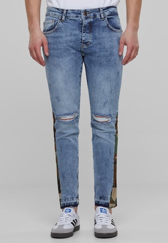 2Y Premium Skinny Jeans in Blue: front