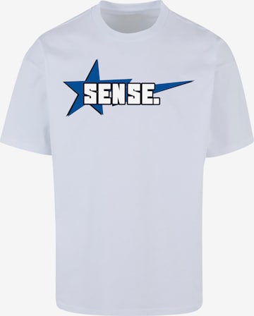 9N1M SENSE Shirt 'Star' in Wit: voorkant