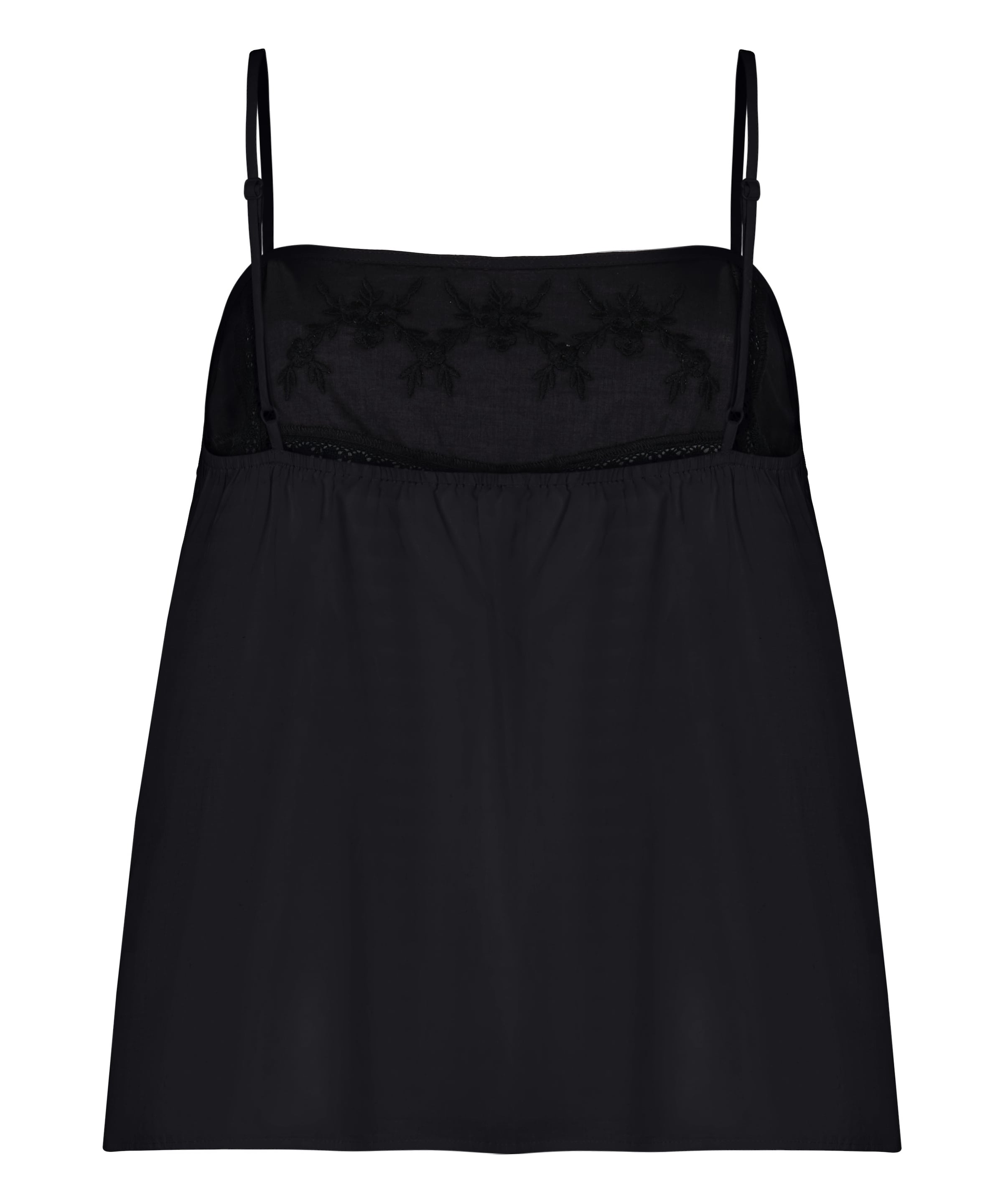 Hunkemöller Slaapshirt 'Cami' in Zwart