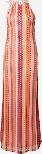 SOMETHINGNEW Úpletové šaty 'Billie' - oranžová / rezavě červená / burgundská červeň / bílá, Produkt