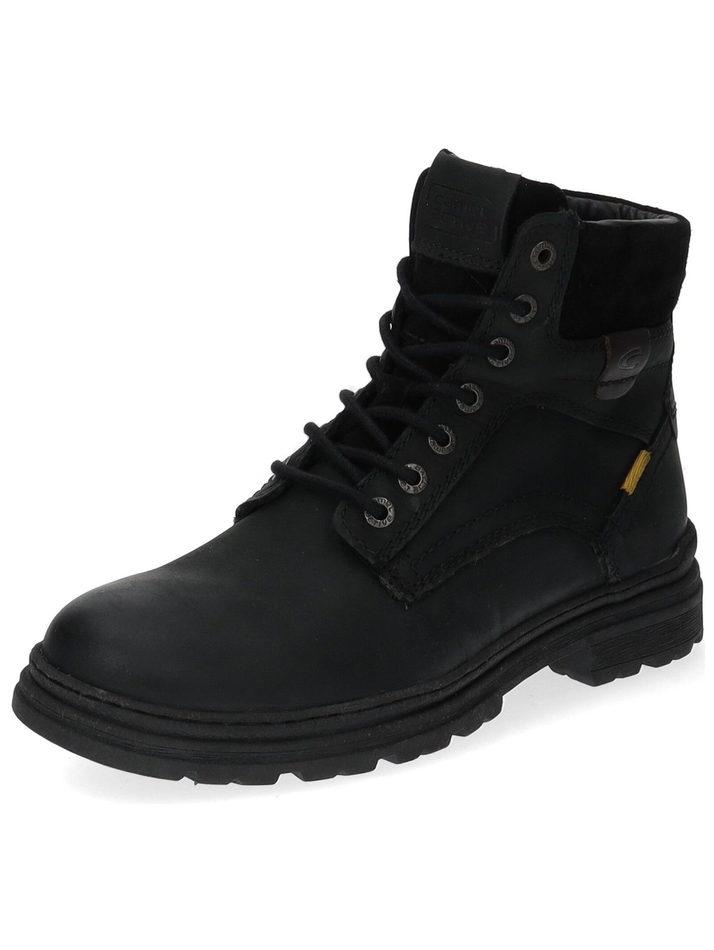 CAMEL ACTIVE Lace-up boots in Black: front