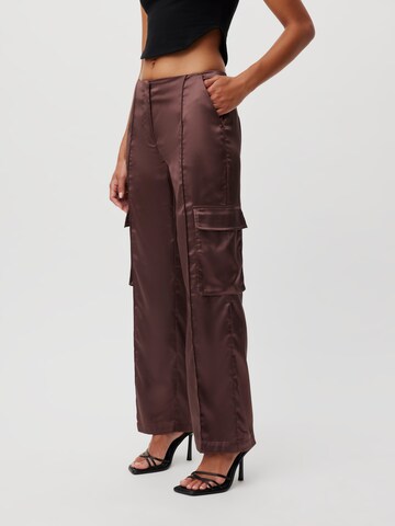 LeGer by Lena Gercke Regular Pleated Pants 'Michelle' in Brown