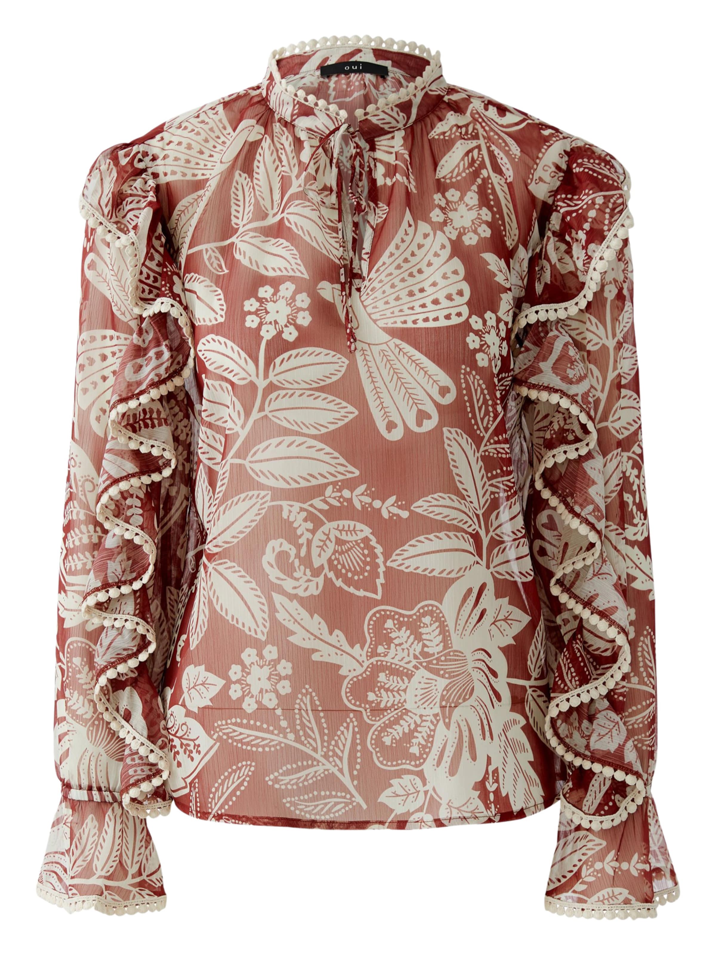 OUI Blouse in Red: front