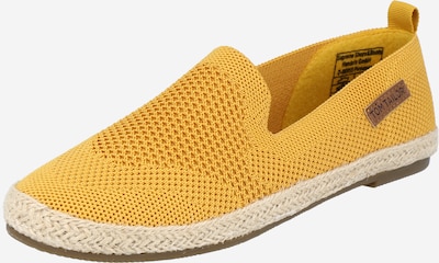 TOM TAILOR Espadrilles in kitt / goldgelb, Produktansicht