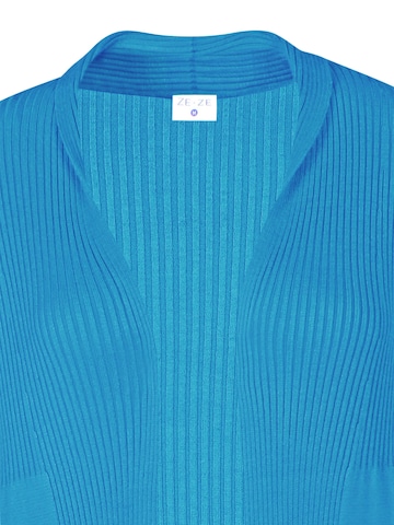 ze-ze Gebreid vest 'Florian 305' in Blauw