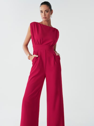 BWLDR Jumpsuit 'Stella' in rubinrot, Produktansicht